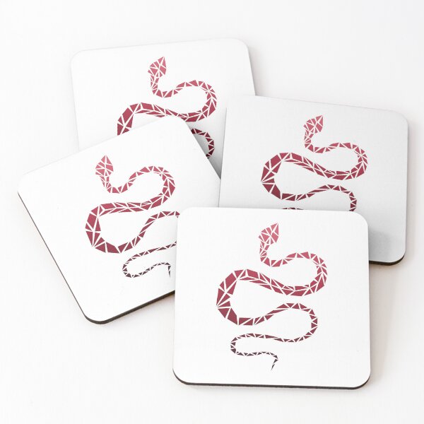 Item preview, Geometric Snake - Burgundy designed and sold by Espyr.Art.