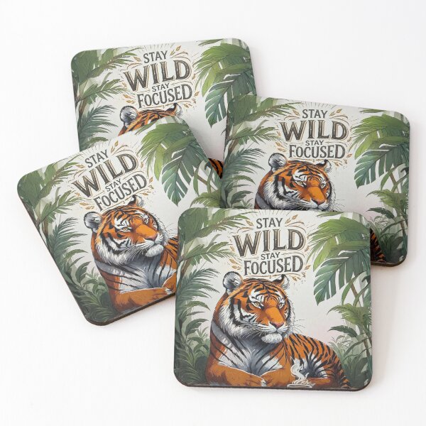 Item preview, Wild Tiger in Tropical Jungle designed and sold by ZrnzoDesign.