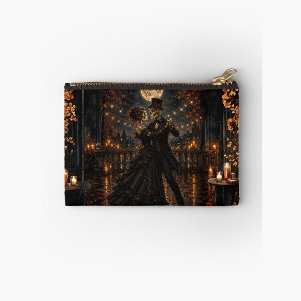Item preview, Gothic Skeleton Couple Moonlit Dance designed and sold by Forest Fairy Studio.