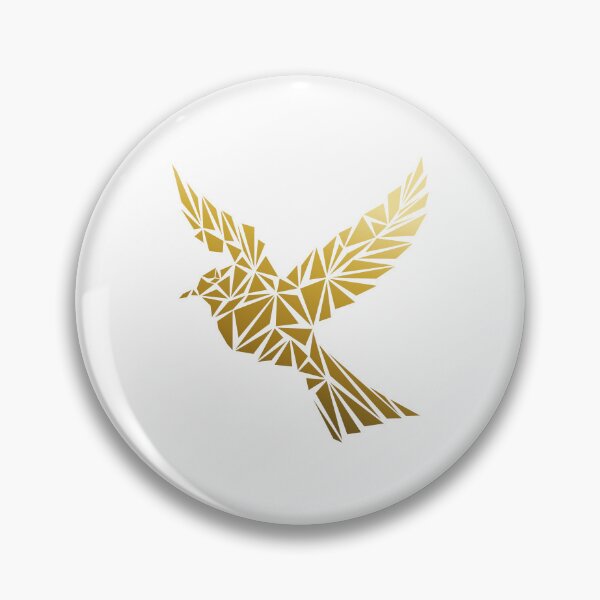 Artikelvorschau, Geometrischer Vogel – Gold entworfen und verkauft von Espyr.Art.