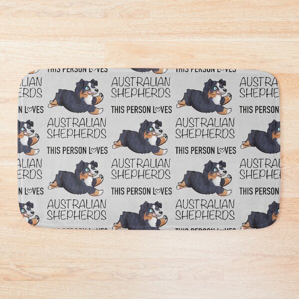 Item preview, This Person Loves AUSTRALIAN SHEPHERDS (Docked/Bobtail) designed and sold by Sparklepupfaeri.