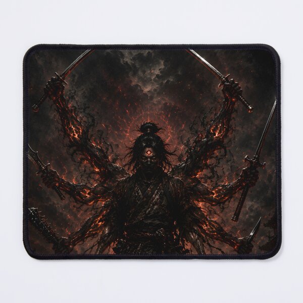 Item preview, Asura Ronin Six Armed Demon Samurai Art designed and sold by MouradStudio.