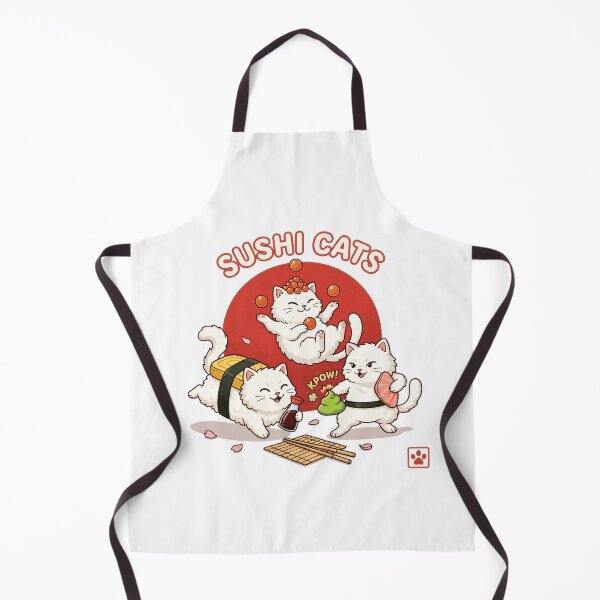 Item preview, Sushi Kitty Trio – Cute Japanese Food Cats designed and sold by Timegraf.