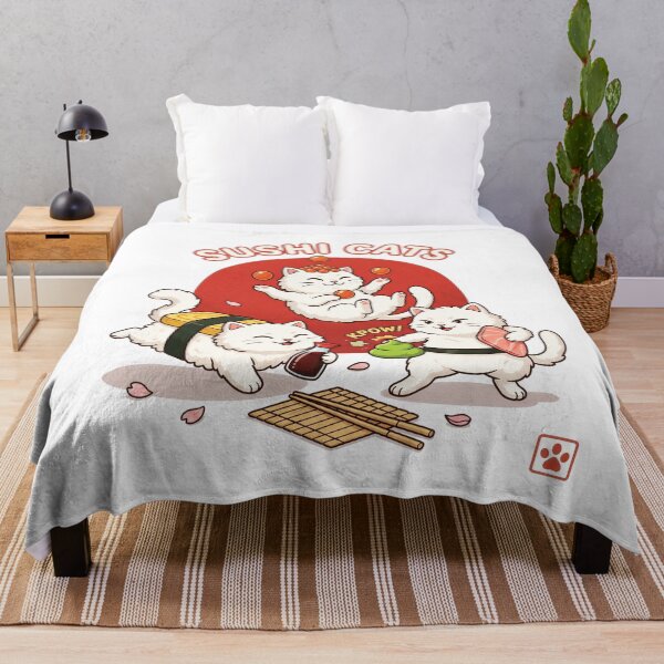 Item preview, Sushi Kitty Trio – Cute Japanese Food Cats designed and sold by Timegraf.