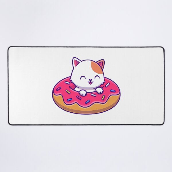Item preview, Cute Cat Sitting in a Frosted Donut designed and sold by TotalityDesigns.