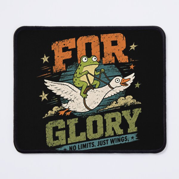 Item preview, For Glory No Limits Just Wings Flying Frog Goose Adventure Animal Lover designed and sold by SkeletonsDanger.