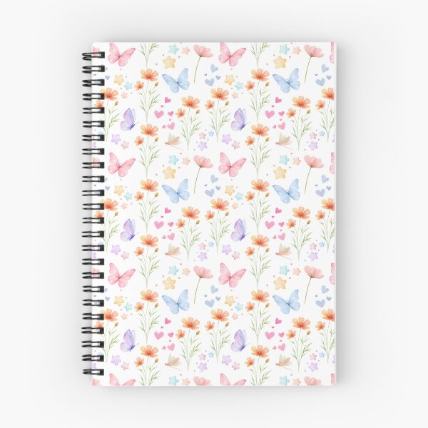 Item preview, Pastel Watercolor Butterflies & Flowers Seamless Pattern designed and sold by SmallDart Creations.