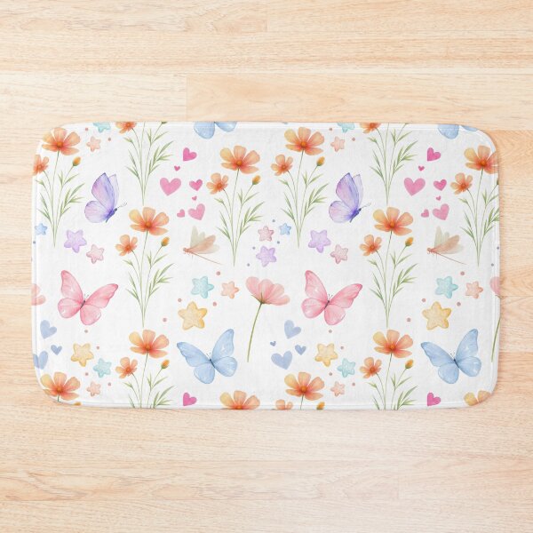 Item preview, Pastel Watercolor Butterflies & Flowers Seamless Pattern designed and sold by SmallDart Creations.