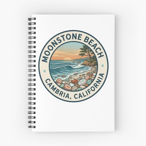 Item preview, Moonstone Beach Cambria California Vintage Coastal Badge designed and sold by LittleArij.