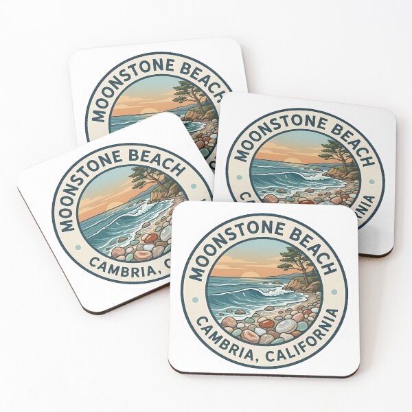 Item preview, Moonstone Beach Cambria California Vintage Coastal Badge designed and sold by LittleArij.