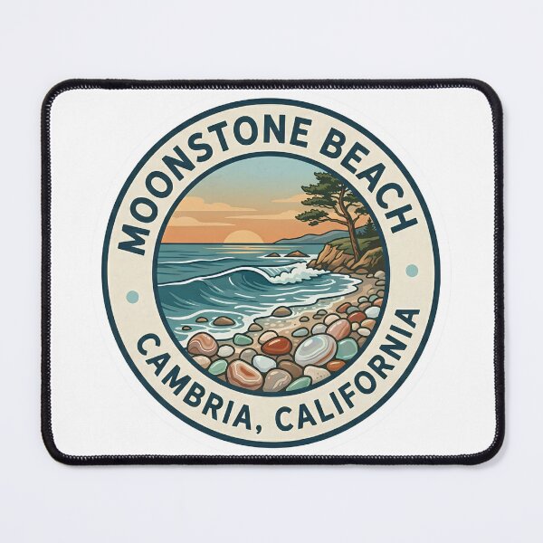 Item preview, Moonstone Beach Cambria California Vintage Coastal Badge designed and sold by LittleArij.