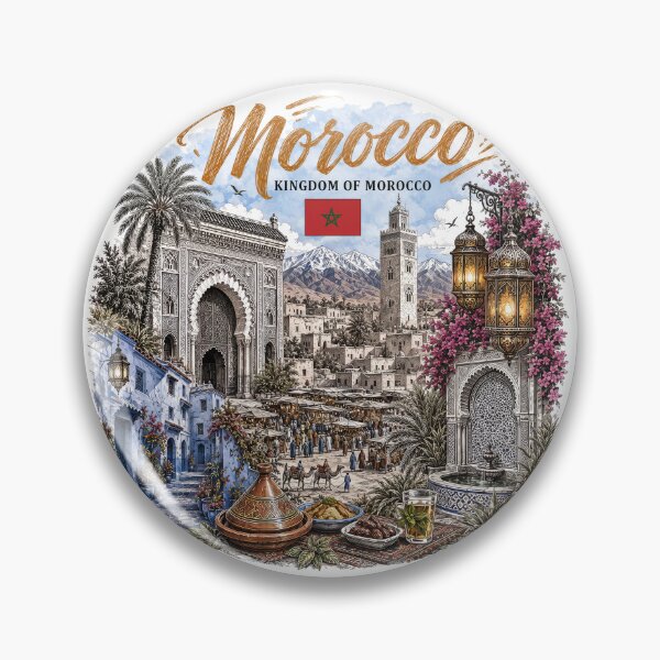 Item preview, Morocco Vintage Travel Art designed and sold by CHC.