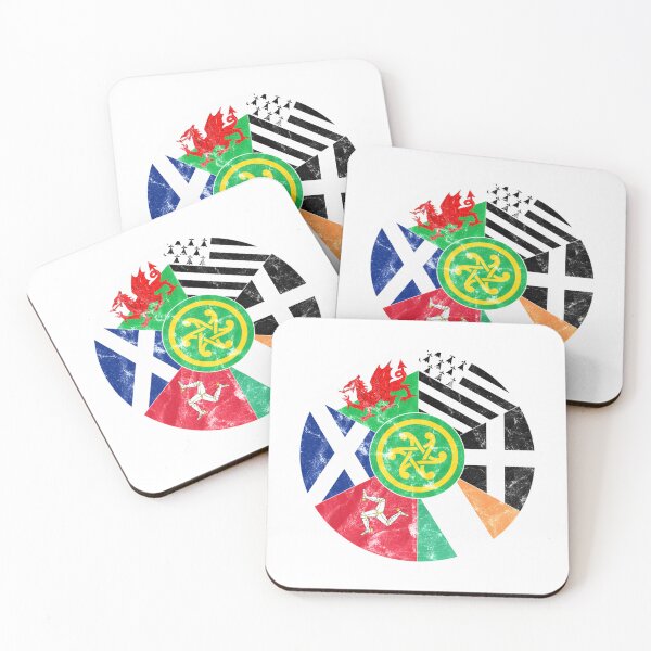 Item preview, Celtic Nations Flags Pan Celtic Wales Scotland Ireland Brittany Cornwall Isle Of Man designed and sold by rianroblewski.