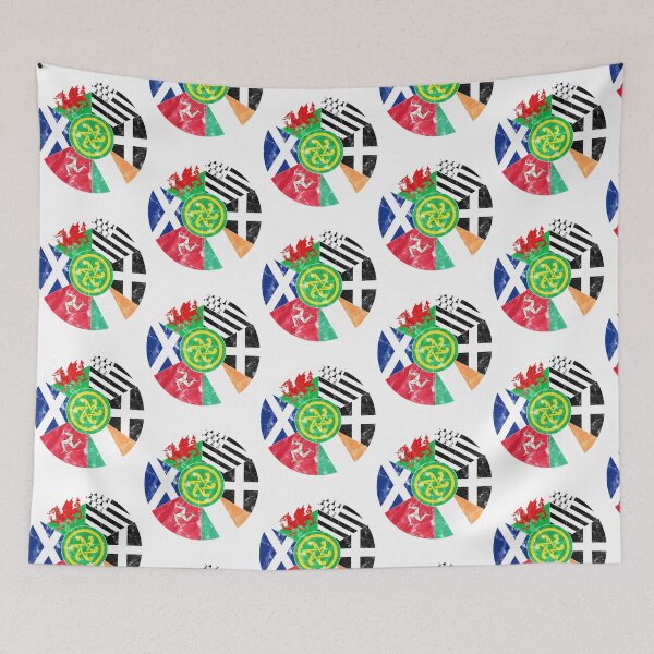 Item preview, Celtic Nations Flags Pan Celtic Wales Scotland Ireland Brittany Cornwall Isle Of Man designed and sold by rianroblewski.