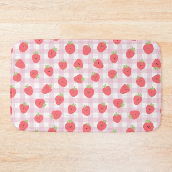 Item preview, Cute Strawberry Pink Gingham Pattern designed and sold by EeshaArshad.