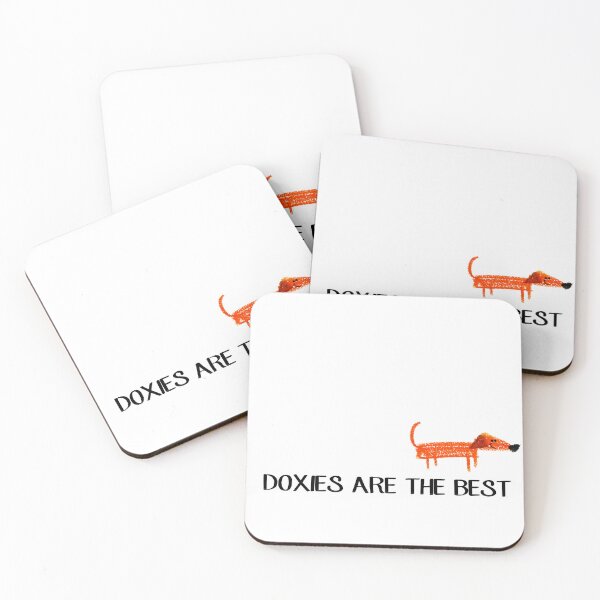 Item preview, Doxies Are the Best — Fun Dachshund Childlike Dog Poster designed and sold by dekewightman.
