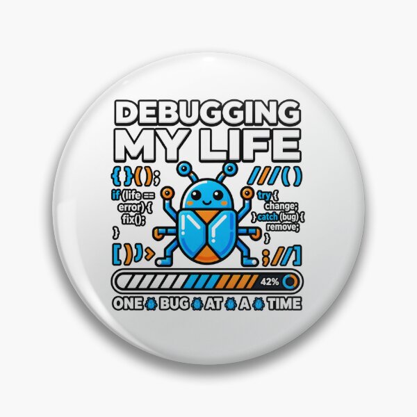Item preview, Debugging My Life Programmer Humor designed and sold by ZELVUNO.