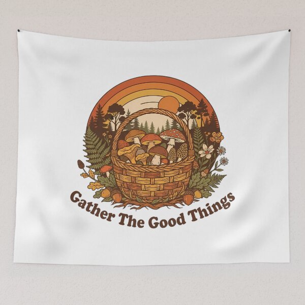 Item preview, Gather The Good Things Cottagecore Woodland Graphic designed and sold by SHOP-Corner.