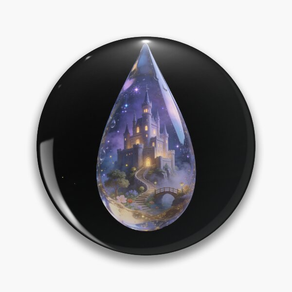 Item preview, Enchanted Castle Inside a Magical Water Drop Fantasy designed and sold by OksArtStudio.