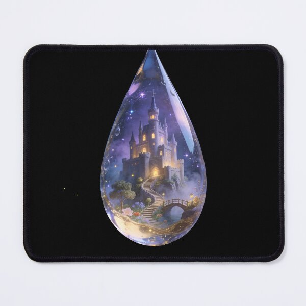 Item preview, Enchanted Castle Inside a Magical Water Drop Fantasy designed and sold by OksArtStudio.