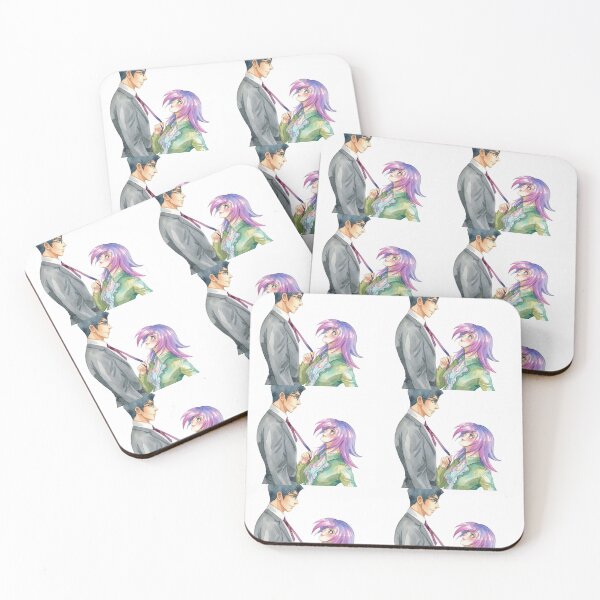 Item preview, Playful Anime Romance Watercolor Illustration designed and sold by KaleChub.