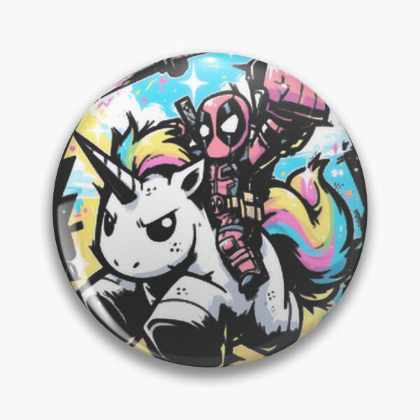Item preview, Deadpool Riding Rainbow Unicorn - Funny Marvel Geek Gift PERFECT GIFT FOR YOU AND FRIENDS designed and sold by NewVision-Shop.