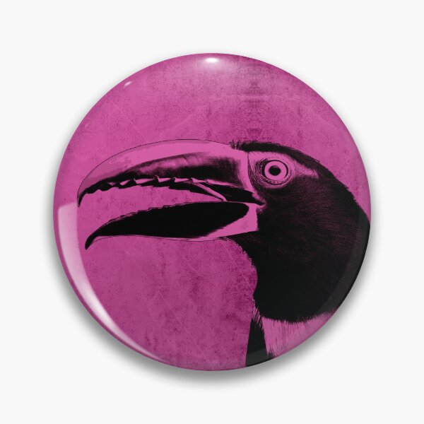 Item preview, Pink Aracari Toucan with Open Serrated Bill designed and sold by Ghoul Enterprises.