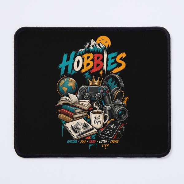 Item preview, Hobbies Explore Play Read Listen Create Gamer Reader Artist Life Art designed and sold by Shakhbata-1.