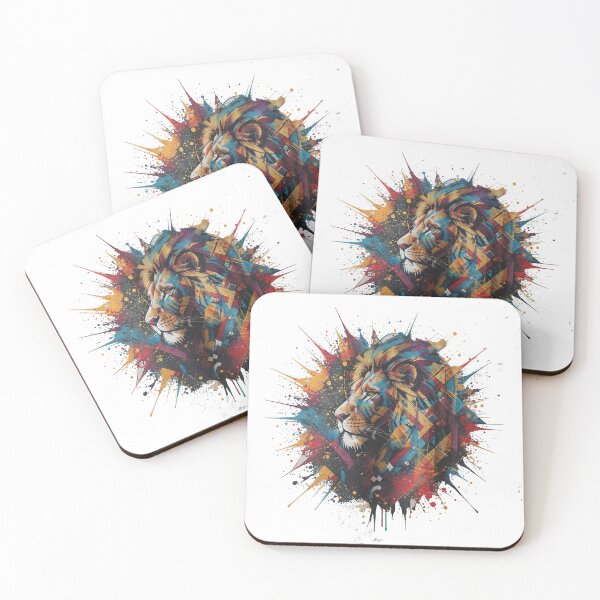 Item preview, "Wild Spirit" - Geometric Lion Illustration & Streetwear designed and sold by yassinecavali.