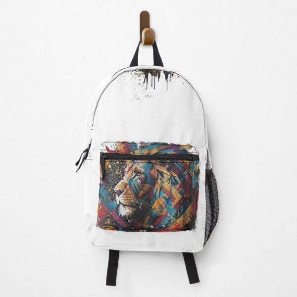 Item preview, "Wild Spirit" - Geometric Lion Illustration & Streetwear designed and sold by yassinecavali.