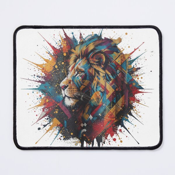 Item preview, "Wild Spirit" - Geometric Lion Illustration & Streetwear designed and sold by yassinecavali.