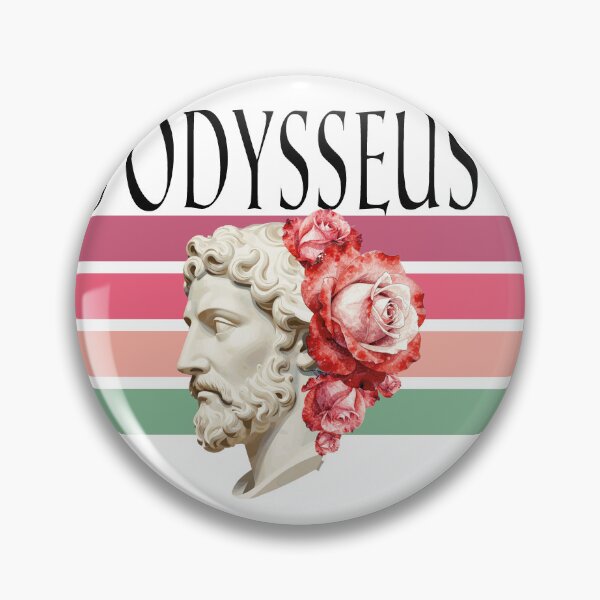 Item preview, Odysseus Ancient Greek Statue Watercolor Roses designed and sold by WildArtIT.