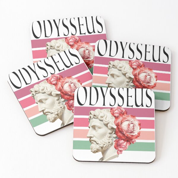 Item preview, Odysseus Ancient Greek Statue Watercolor Roses designed and sold by WildArtIT.