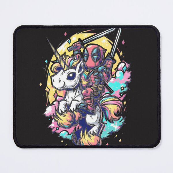 Item preview, Deadpool Riding Unicorn Chibi Art ⭐⭐⭐⭐⭐ designed and sold by NewVision-Shop.