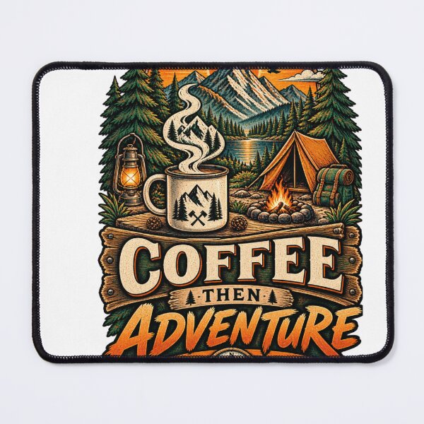 Item preview, Coffee Then Adventure Vintage designed and sold by CodePaws Creations.