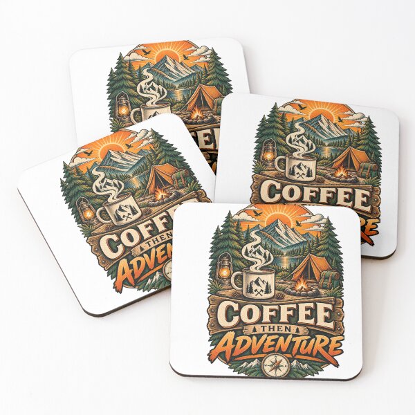 Item preview, Coffee Then Adventure Vintage designed and sold by CodePaws Creations.