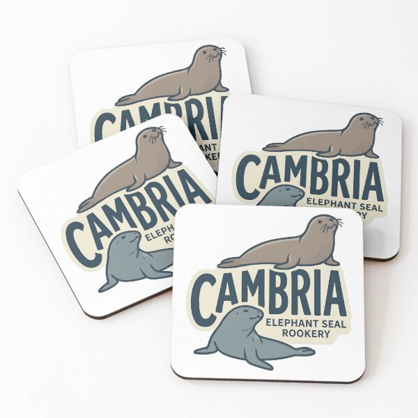 Item preview, Cambria Elephant Seal Rookery Central Coast California Badge designed and sold by LittleArij.