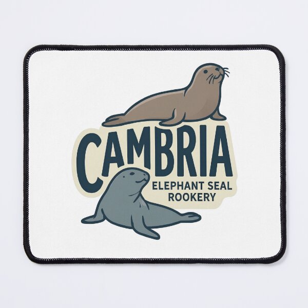 Item preview, Cambria Elephant Seal Rookery Central Coast California Badge designed and sold by LittleArij.