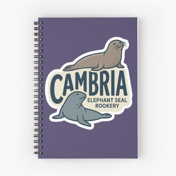 Item preview, Cambria Elephant Seal Rookery Central Coast California Badge designed and sold by LittleArij.