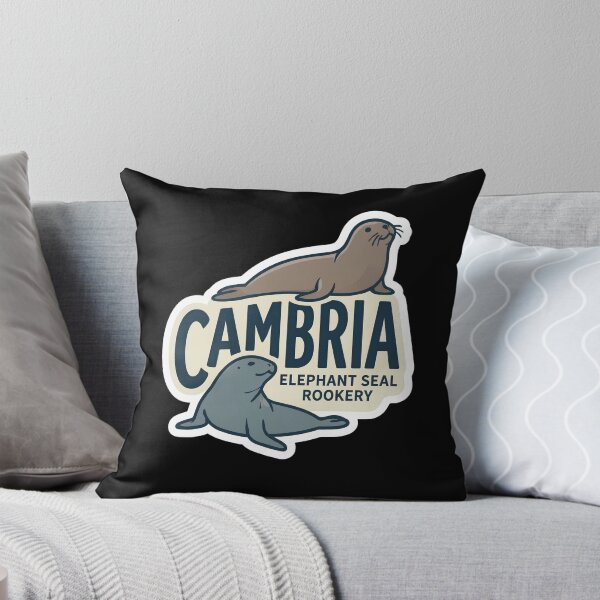Item preview, Cambria Elephant Seal Rookery Central Coast California Badge designed and sold by LittleArij.
