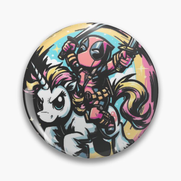 Item preview, Deadpool Riding Unicorn Funny Fan Art T-Shirt & Gifts LIMITED EDITION designed and sold by NewVision-Shop.