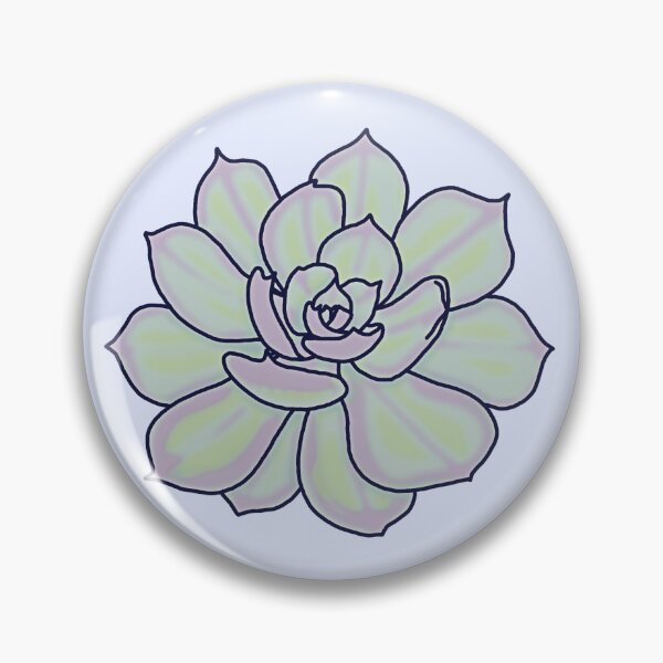 Item preview, Pink & Green Succulent. designed and sold by WILDCARDARTCO.