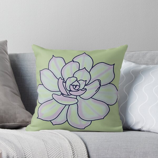 Item preview, Pink & Green Succulent. designed and sold by WILDCARDARTCO.