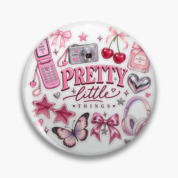 Item preview, Pretty Little Things Y2K Aesthetic Sticker | Cute Pink Retro Girl Collage designed and sold by TulipsArtDesigns .