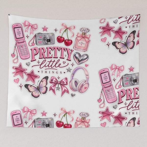 Item preview, Pretty Little Things Y2K Aesthetic Sticker | Cute Pink Retro Girl Collage designed and sold by TulipsArtDesigns .
