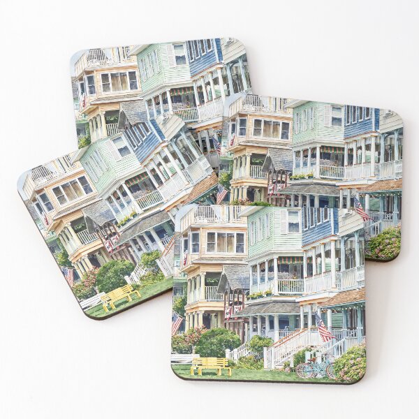 Item preview, Ocean Grove NJ – Bicycles and Yellow Bench designed and sold by Susan Savad.
