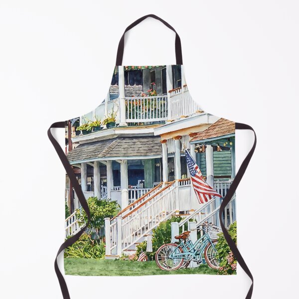 Item preview, Ocean Grove NJ – Bicycles and Yellow Bench designed and sold by Susan Savad.