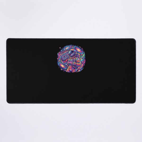 Item preview, Cosmic Neon Astronaut Boombox Retro Space Pop Art designed and sold by eihabo.