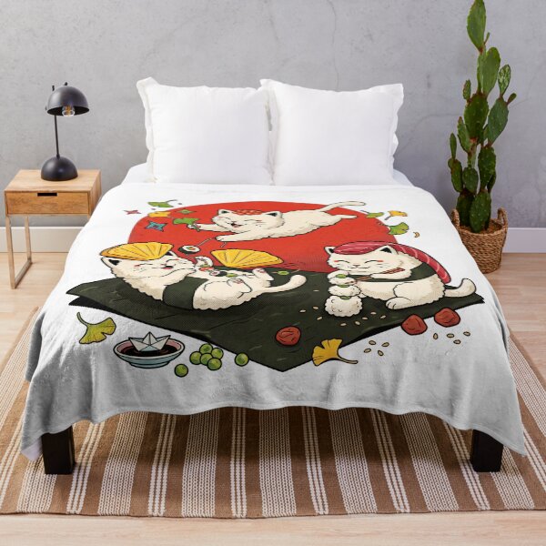 Item preview, Sushi Kitty Trio – Cute Japanese Food Cats designed and sold by Timegraf.