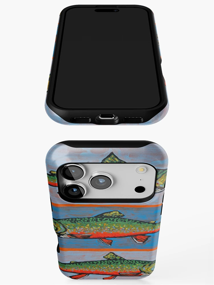 Thumbnail 3 of 4, iPhone Case, Brook Trout  designed and sold by RudyYoder.